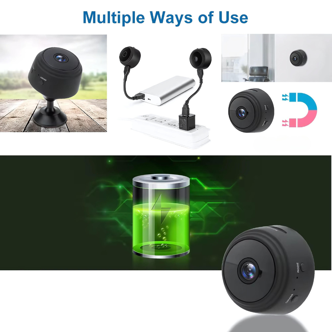 2MP HD Smart WiFi Camera with Night Vision & Motion Detection