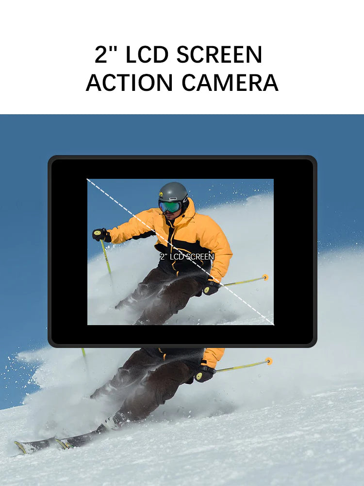 4k Action Camera 30fps With Wifi, Accessories