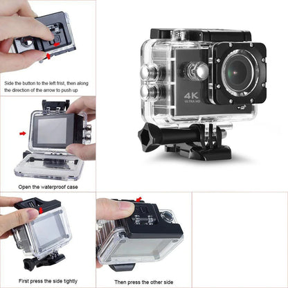 4k Action Camera 30fps With Wifi, Accessories