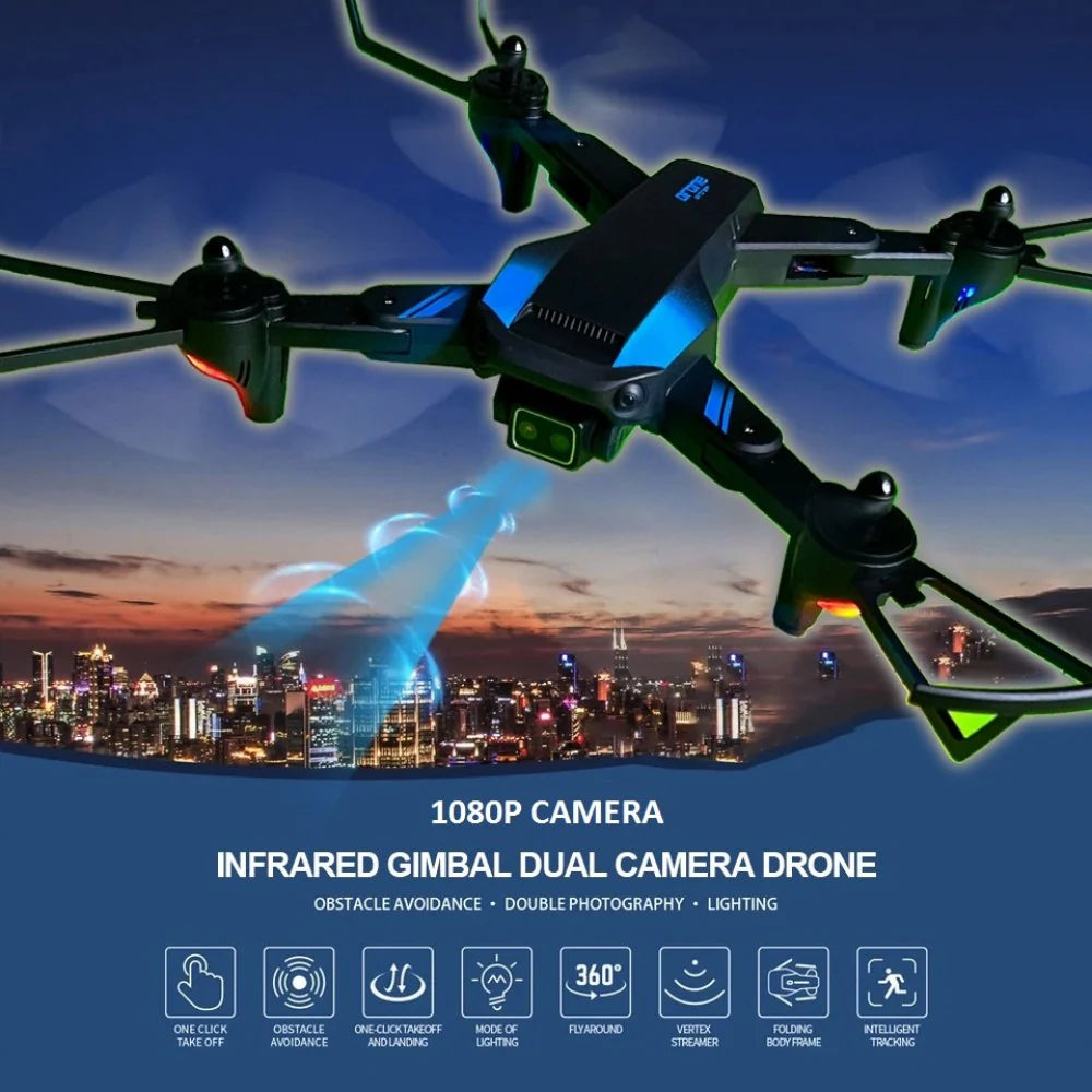 LH-68 Pro Drone: 4K HD Dual Camera with WiFi FPV & Remote Control