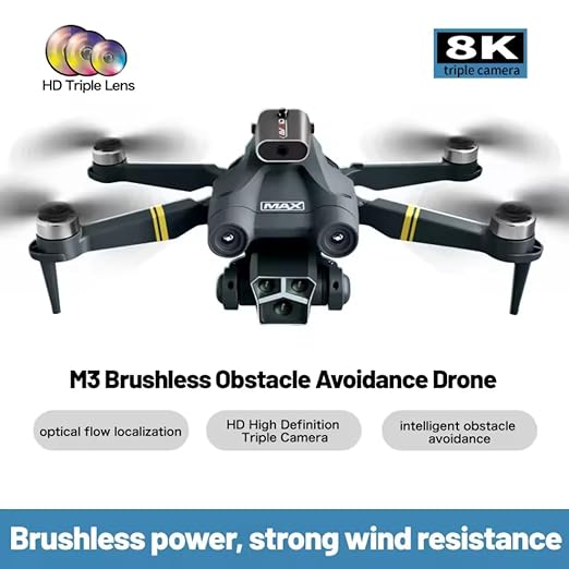 8K Drone with 3-Axis Gimbal: 48MP Photos & Smooth Aerial Video