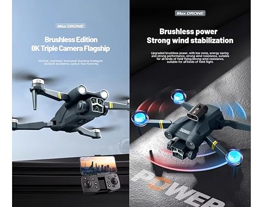 8K Drone with 3-Axis Gimbal: 48MP Photos & Smooth Aerial Video