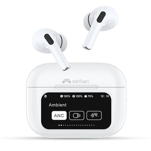 Aethon VisionBuds: Bluetooth 5.4, 32dB ANC, Quad Mic, 13mm Drivers, Fast Type-C Charging