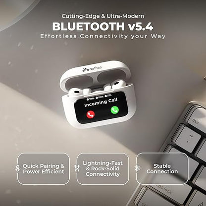 Aethon VisionBuds: Bluetooth 5.4, 32dB ANC, Quad Mic, 13mm Drivers, Fast Type-C Charging