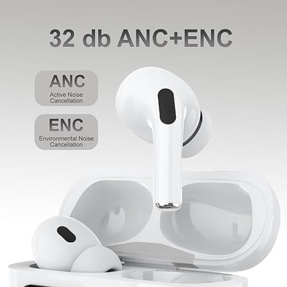 Aethon VisionBuds: Bluetooth 5.4, 32dB ANC, Quad Mic, 13mm Drivers, Fast Type-C Charging